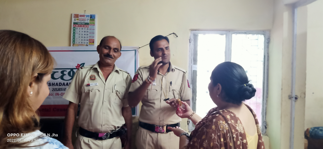 Raksha Bandhan Celebration with Delhi Police